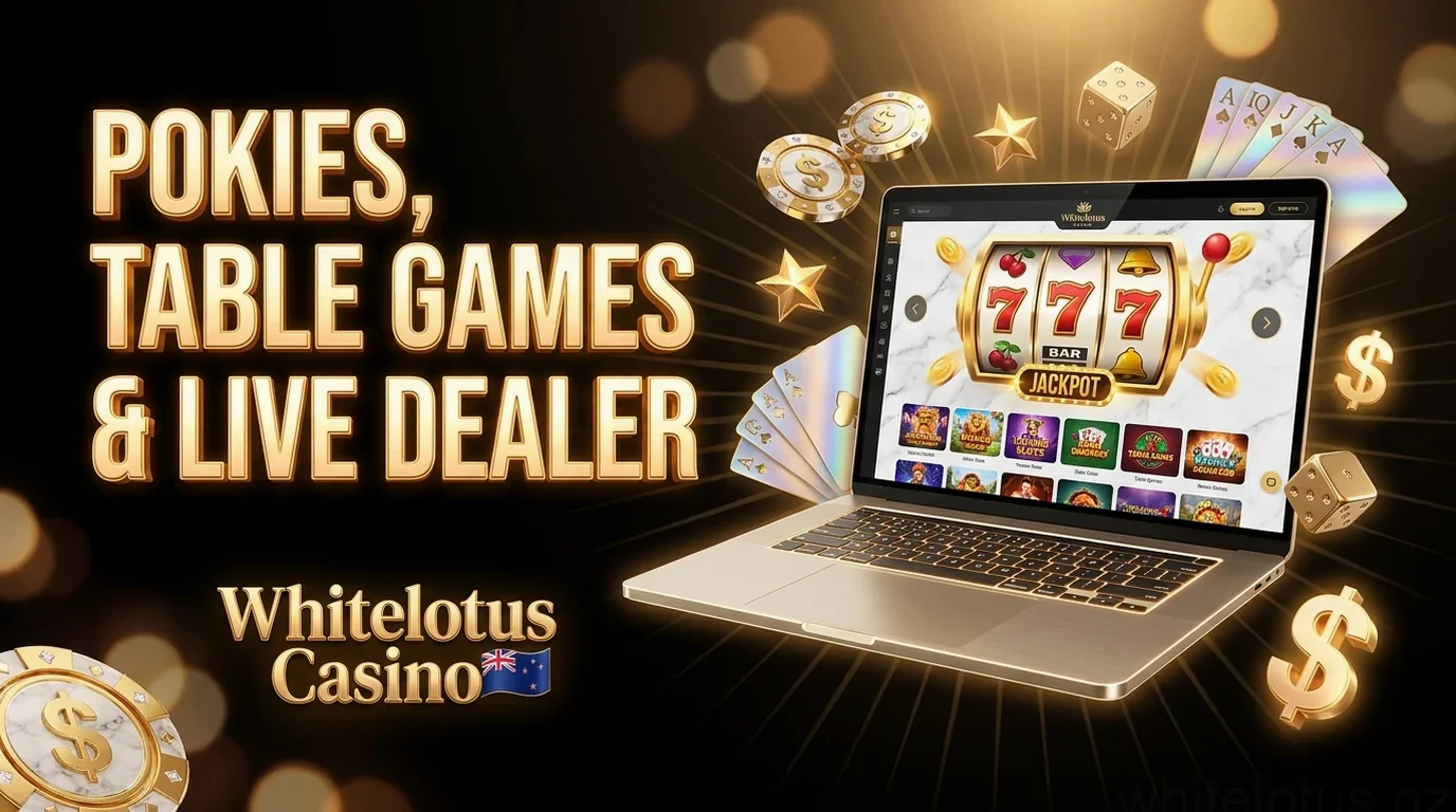 Pokies, Table Games& Live Dealer
